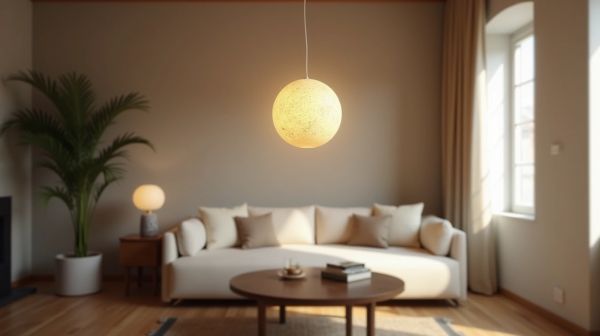Adoptez une lampe suspendue en travertin pour un éclairage raffiné