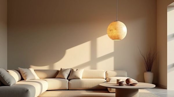 Adoptez une lampe suspendue en travertin pour un éclairage raffiné